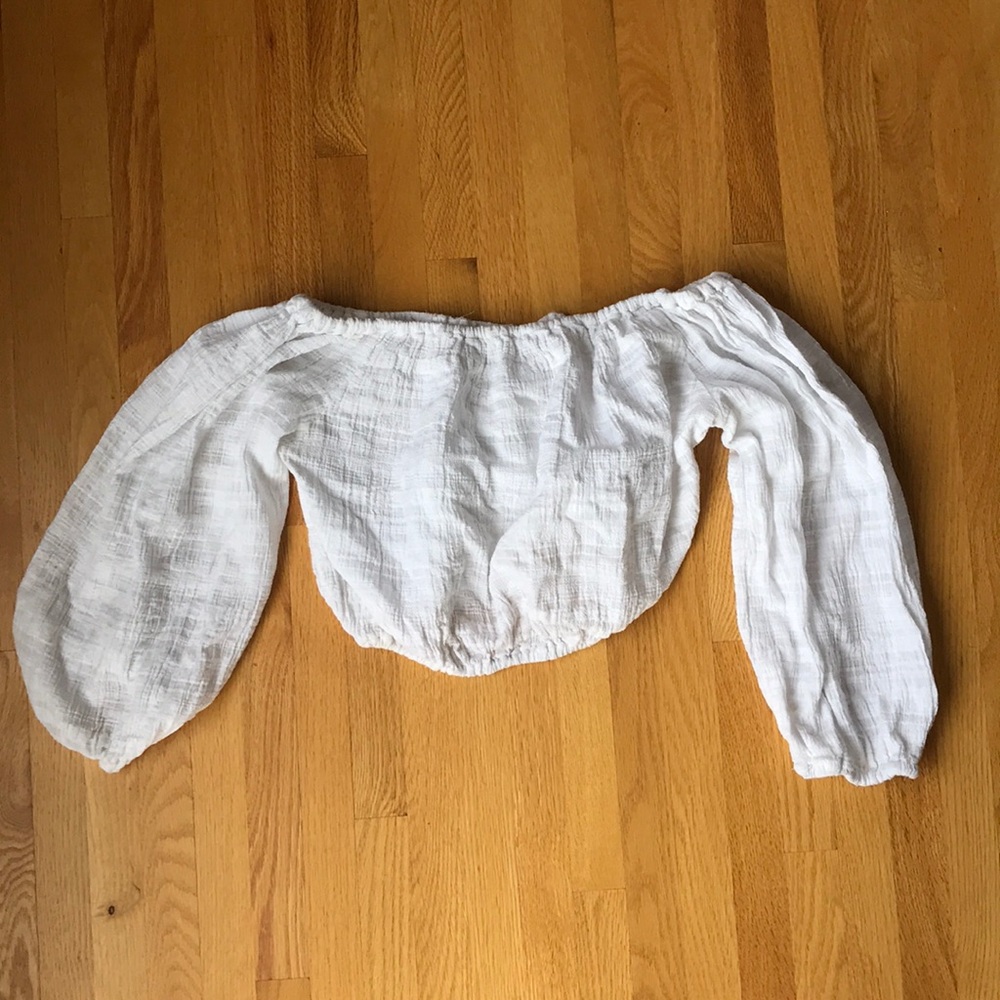 White peasant top